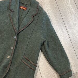 Vintage Geiger 100% Wool Men’s Double Pocket Blazer| unique fall school boho